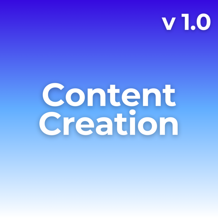 Content Creation v1.0
